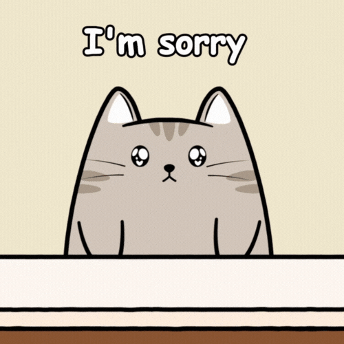 Sorry Forgive Me GIF by MESA My Emotional Support Animal