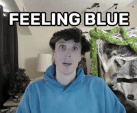 Sad All Blue GIF