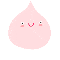 Happy Pink Sticker by Linzie Hunter
