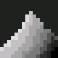 black and white pixel GIF by 16-x-16