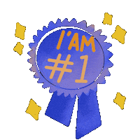 Encouraging First Place Sticker