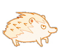 Hedgehog Kanagawa Sticker