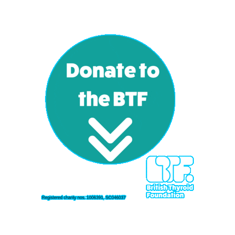 Britishthyroid giphygifmaker charity donate btf Sticker