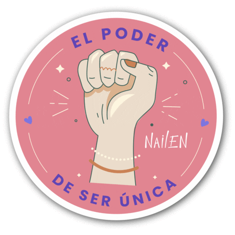 NAILENCOL giphyupload mujer maquillaje fuerza Sticker