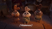Excited Bunny GIF by Kung Fu Panda 4