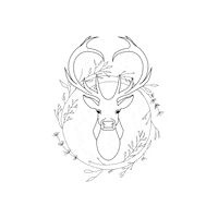 Deer Sticker by Hacettepe University Department of Graphic Design