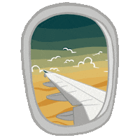 tourismclubcorvinus plane airplane spirit window Sticker