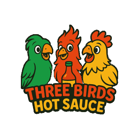 3birdsid giphygifmaker threebirds Sticker