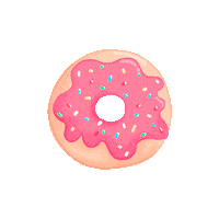 magrelissa sweet comida candy donut Sticker