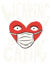 Mask Love Sticker by Jef Caine