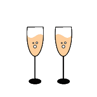 New Year Cheers Sticker