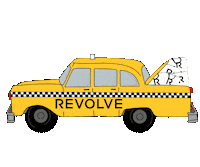 nyc taxi Sticker by revolve