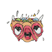Cereal Killer Art Sticker by BOYISHMIND