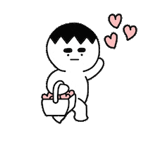 I Love You Hearts Sticker by Holler Studios