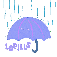 Rain Umbrella Sticker by Inside Records