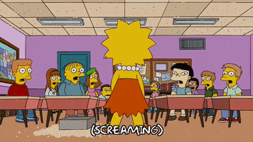 Screaming Lisa Simpson GIF by The Simpsons