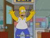 homer simpson smoking GIF
