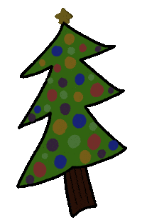 Christmas Tree Sticker by Unpopular Cartoonist
