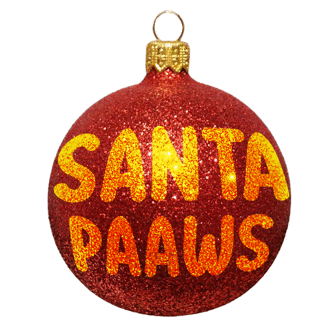 Burlybearpom christmas xmas ornament christmas present Sticker