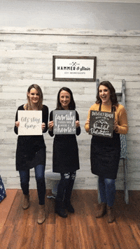 Ladies Night Painting GIF by Hammer & Stain