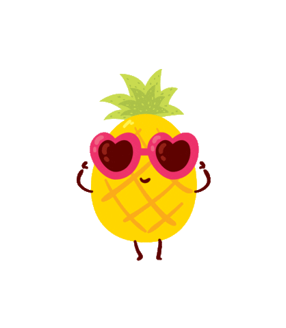 Auroradigitaldesigns giphyupload dancing pineapple Sticker