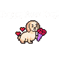I Love You Dog Sticker by HotDogs