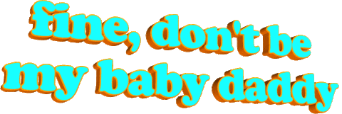 sugar daddy orange Sticker by AnimatedText