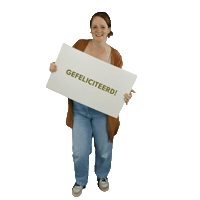 Gefeliciteerd Sticker by Natuurlijk Online