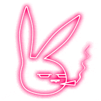SludgeBunny music neon bunny band GIF