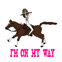 maayanselaart horse on my way lp churches Sticker