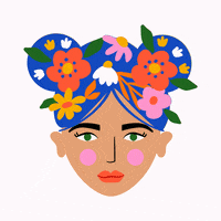 sudevisen art girl cartoon illustration GIF