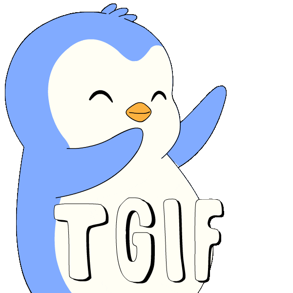 Happy Day Off Sticker by Pudgy Penguins