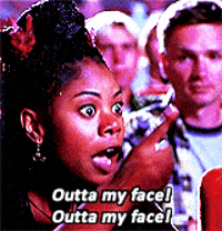 get out outta my face GIF