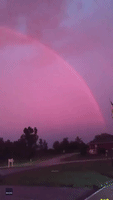 Double Sunset Rainbow Following Storm Wows Missouri Woman