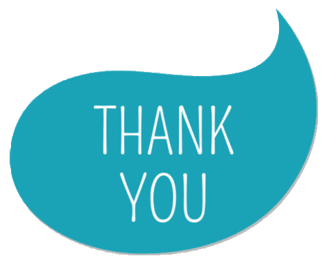 Thanks Thank You Sticker by Stripey Stork