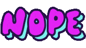 No Way Reaction Sticker