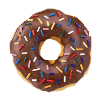 chocolate donut STICKER by imoji