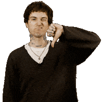 Dislike Thumbs Down Sticker by Jutes