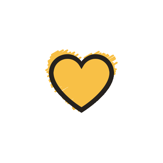 White Heart Cat Sticker