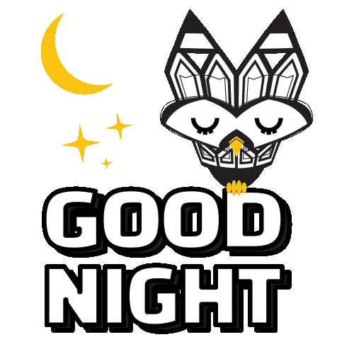 Good Night Sticker by Stamatia Alexaki