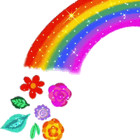 Rainbow Flowers Sticker by Daisy Lemon