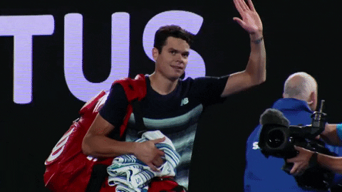 milos raonic goodbye GIF by Australian Open