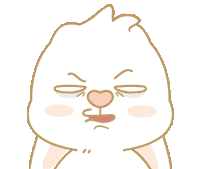 Bunny What Sticker by EVANS艾特兔