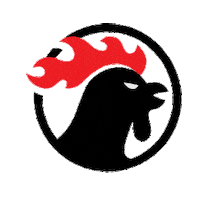 Eatlrg hot fire chicken heat Sticker