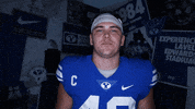 Byu Football Shrug GIF by BYU Cougars