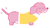 Sausage Dog Sticker by MOZOMOZO もぞもぞ