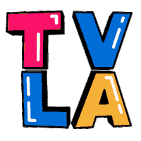 pedrogso pink blue yellow tvla Sticker