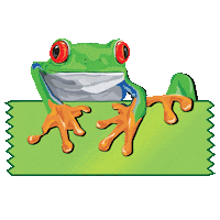 frogtape frog tape green tape painters tape Sticker
