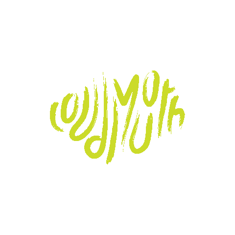 loudmouthfilm giphyupload work branding films Sticker