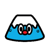 mrjain kawaii japan shock fuji Sticker